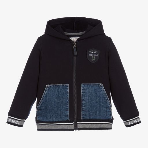 Lapin House-Blaue Jeans- und Jerseyjacke | Childrensalon Outlet