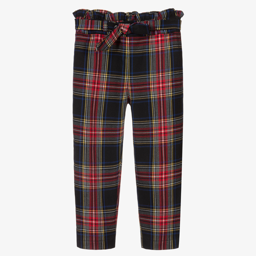 Lapin House-Blue & Red Tartan Trousers | Childrensalon Outlet