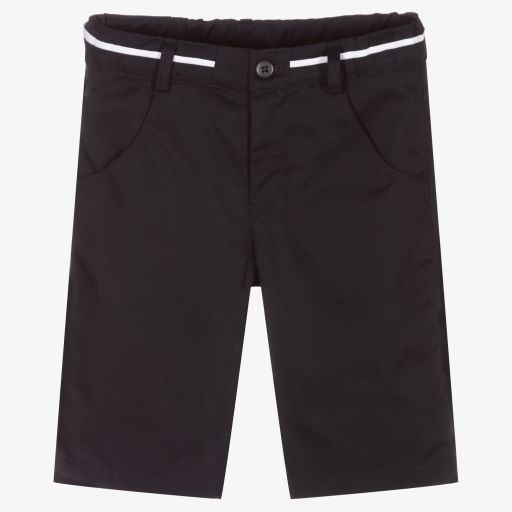 Lapin House-Boys Blue Cotton Shorts | Childrensalon Outlet