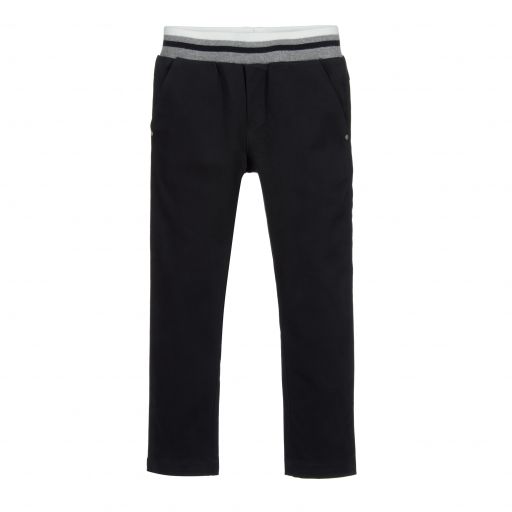 Lapin House-Boys Blue Cotton Trousers | Childrensalon Outlet