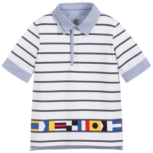 Lapin House-Boys Blue Polo Shirt | Childrensalon Outlet