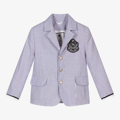 Lapin House-Boys Blue Striped Jacket | Childrensalon Outlet