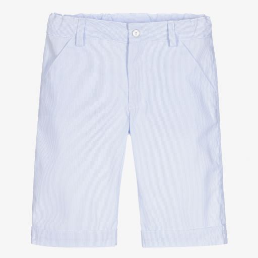 Lapin House-Boys Blue Striped Shorts | Childrensalon Outlet