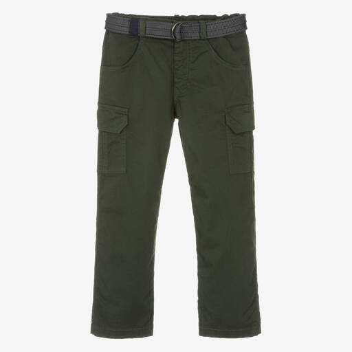 Lapin House-Boys Green Cargo Trousers | Childrensalon Outlet