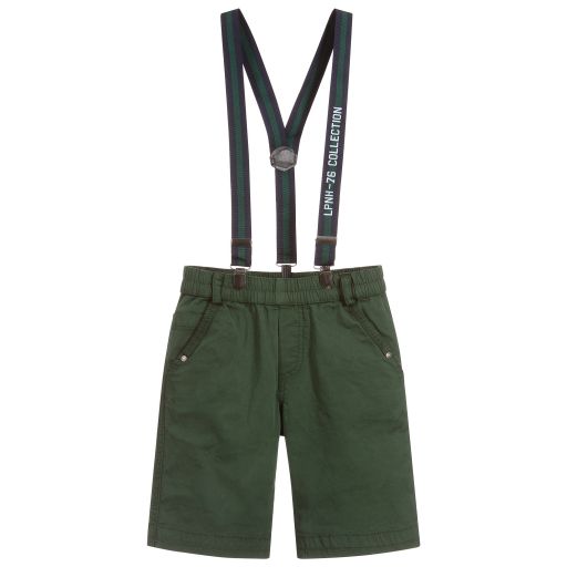 Lapin House-Boys Green Cotton Shorts | Childrensalon Outlet