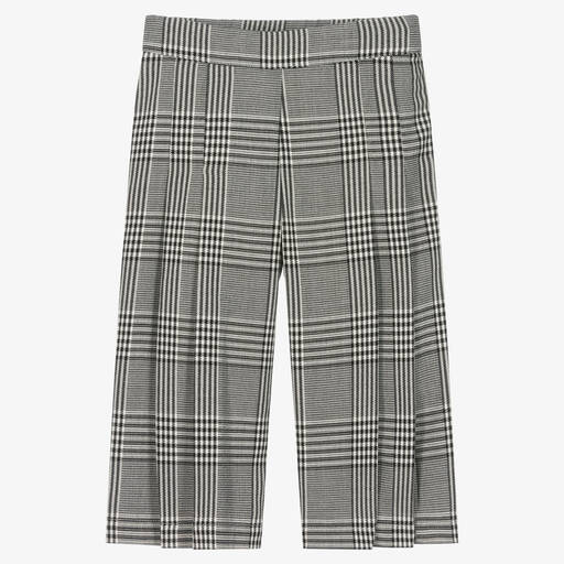 Lapin House-Girls Black & White Checked Trousers | Childrensalon Outlet