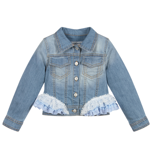 Lapin House-Girls Blue Denim Jacket | Childrensalon Outlet