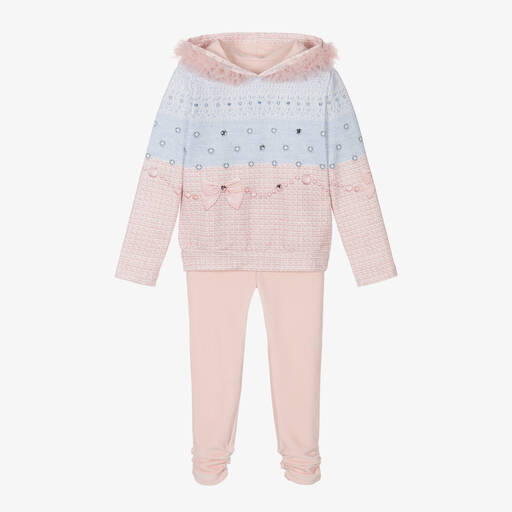 Lapin House-Girls Blue & Pink Leggings Set | Childrensalon Outlet