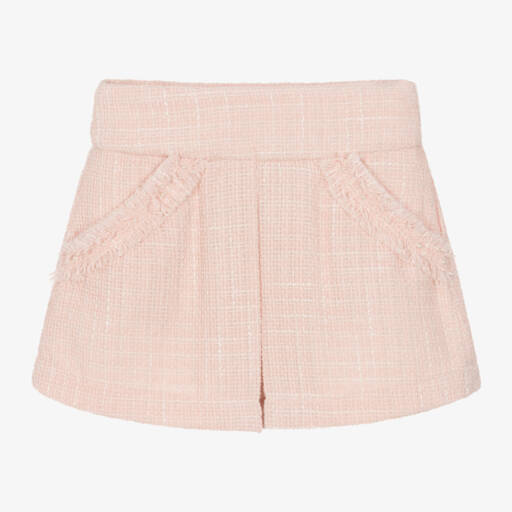 Lapin House-Girls Blush Tweed Skirt | Childrensalon Outlet