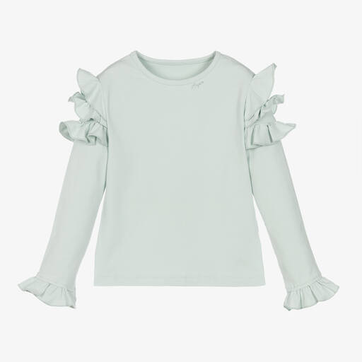 Lapin House-Girls Green Cotton Top | Childrensalon Outlet