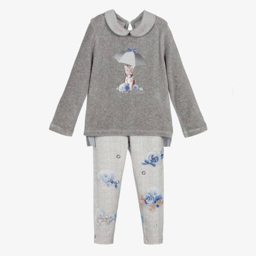 Lapin House-Girls Grey Leggings Set | Childrensalon Outlet