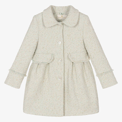 Lapin House-Girls Mint Green Twill Coat | Childrensalon Outlet