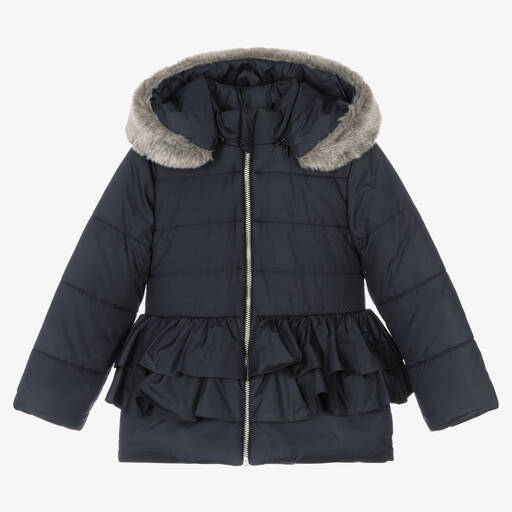 Lapin House-Navyblauer Steppmantel (M) | Childrensalon Outlet