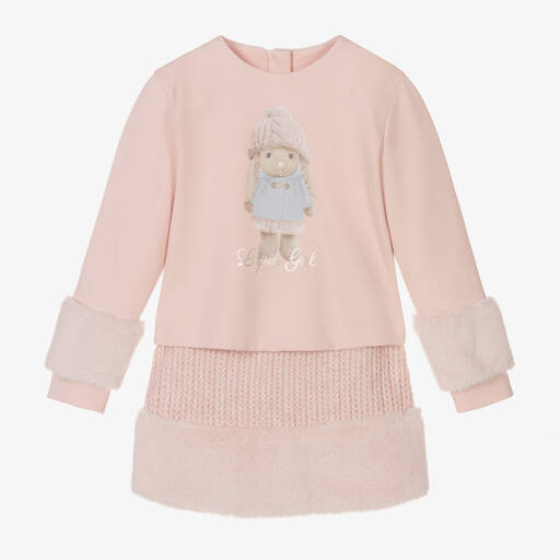 Lapin House-Girls Pink Bunny Skirt Set | Childrensalon Outlet