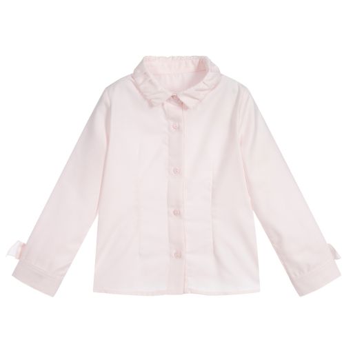 Lapin House-Розовая хлопковая рубашка для девочек | Childrensalon Outlet