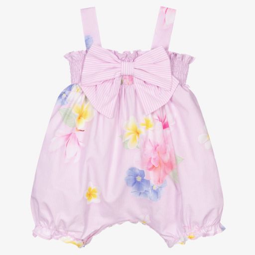 Lapin House-تبّان قطن بوبلين لون زهري للمولودات | Childrensalon Outlet
