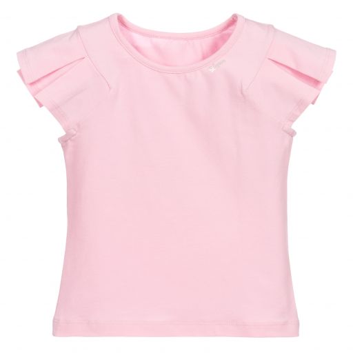 Lapin House-Girls Pink Cotton T-Shirt | Childrensalon Outlet