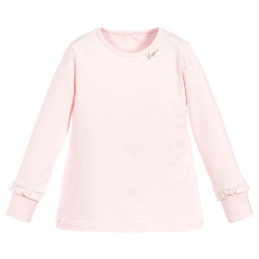 Lapin House-Girls Pink Cotton Top | Childrensalon Outlet
