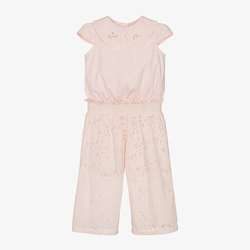 Lapin House-Girls Pink Cotton Trouser Set | Childrensalon Outlet