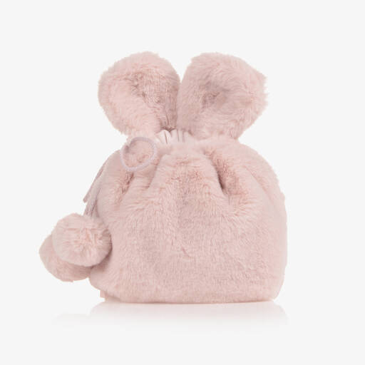 Lapin House-Girls Pink Faux Fur Bag (20cm) | Childrensalon Outlet