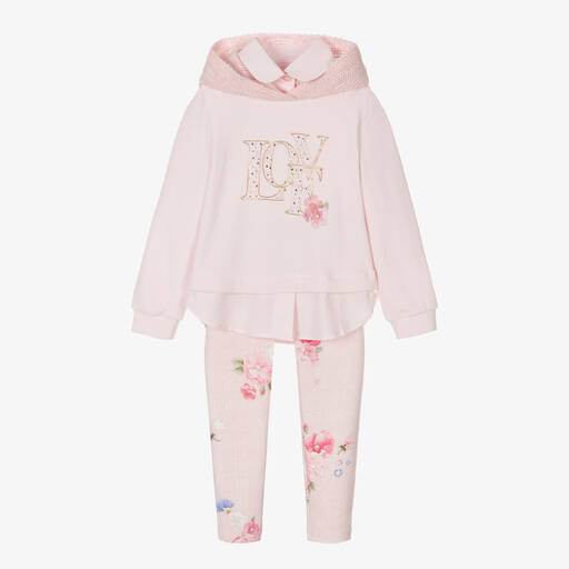 Lapin House-Girls Pink Jersey Leggings Set | Childrensalon Outlet