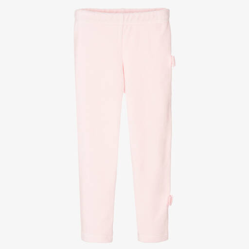 Lapin House-Girls Pink Velour Leggings | Childrensalon Outlet