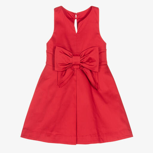 Lapin House-Rotes Baumwollkleid für Mädchen | Childrensalon Outlet