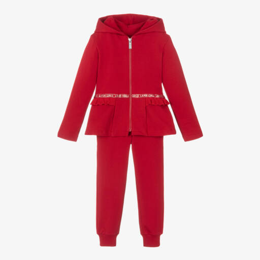 Lapin House-Girls Scarlet Ruffle Trim Set | Childrensalon Outlet