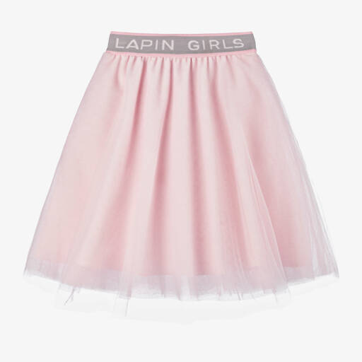 Lapin House-Girls Sparkling Pink Tulle Skirt | Childrensalon Outlet