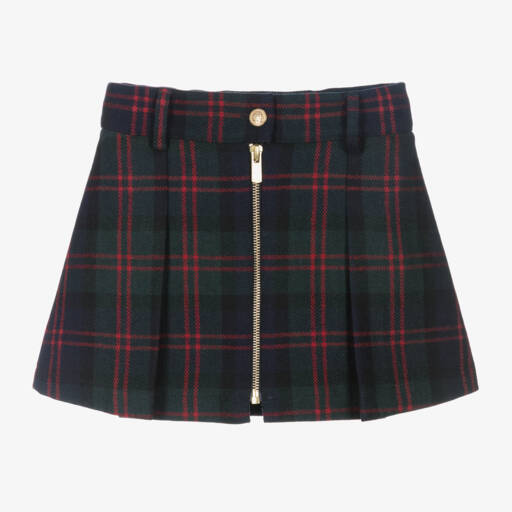 Lapin House-Girls Tartan Wool Blend Skirt | Childrensalon Outlet
