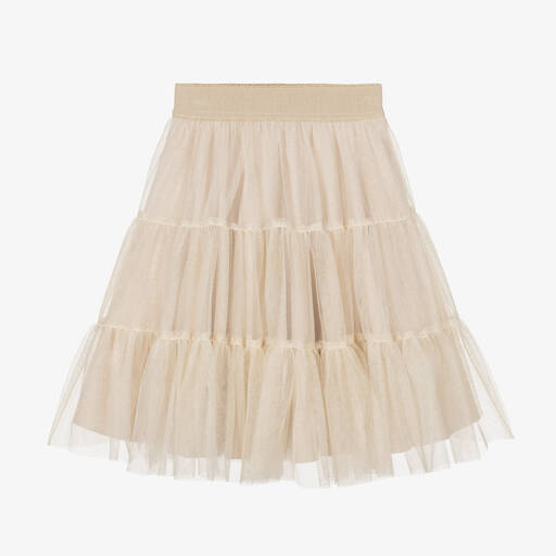 Lapin House-Glittery Ivory Tulle Skirt | Childrensalon Outlet