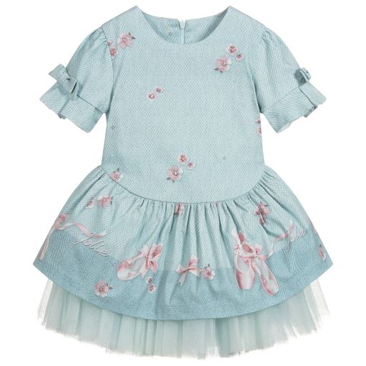 Lapin House-Green Ballet Shoes Dress | Childrensalon Outlet