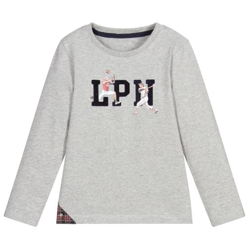 Lapin House-Graues Oberteil aus Baumwolljersey | Childrensalon Outlet