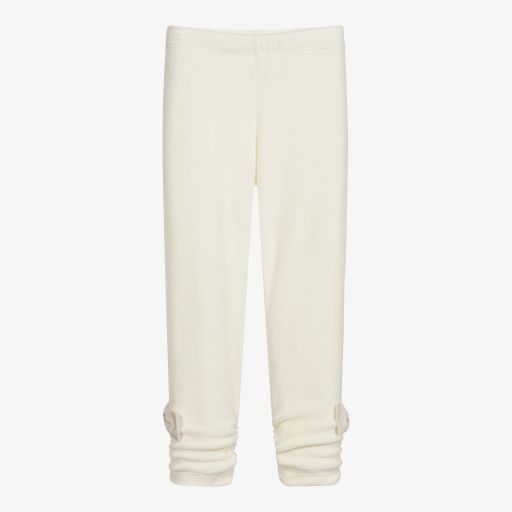 Lapin House-Ivory Velour Leggings | Childrensalon Outlet