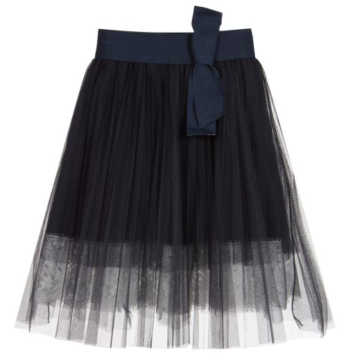 Lapin House-Navy Blue Tulle Skirt | Childrensalon Outlet