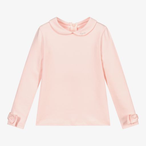 Lapin House-Pink Cotton Jersey Top | Childrensalon Outlet