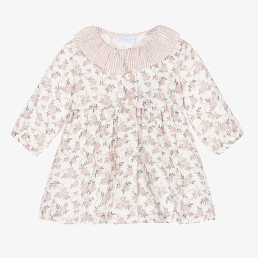 Laranjinha-Baby Girls Floral Cotton Dress | Childrensalon Outlet