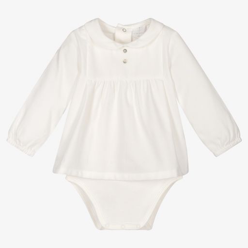 Laranjinha-Baby Girls Ivory Bodysuit | Childrensalon Outlet