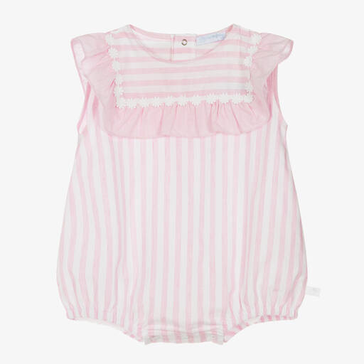 Laranjinha-Baby Girls Pink Cotton Shortie | Childrensalon Outlet