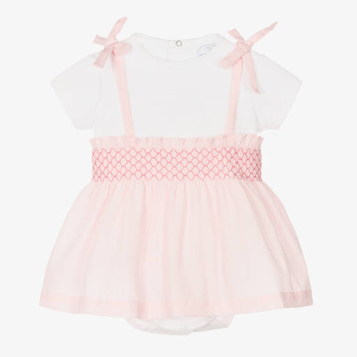 Laranjinha-Бело-розовое платье для малышек | Childrensalon Outlet
