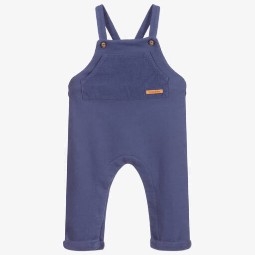 Laranjinha-Blue Jersey Dungarees | Childrensalon Outlet