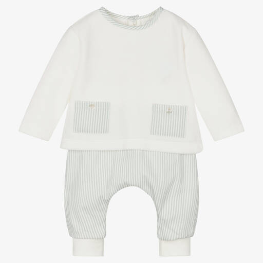 Laranjinha-Топ и брюки в голубую полоску | Childrensalon Outlet