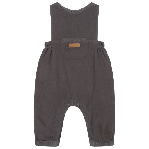 Laranjinha-Boys Grey Corduroy Dungarees | Childrensalon Outlet