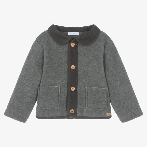 Laranjinha-Boys Grey Fleece Jacket | Childrensalon Outlet