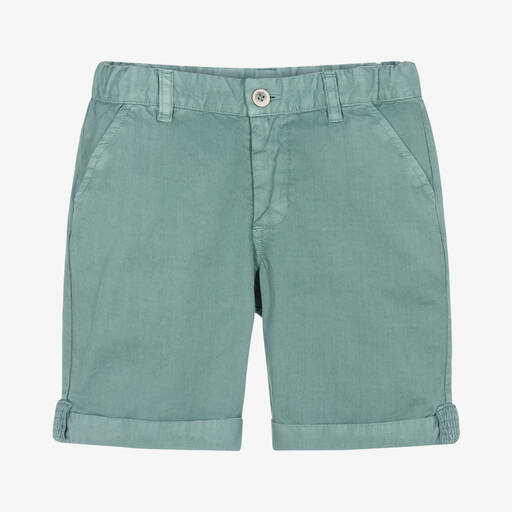 Laranjinha-Short bleu pétrole en coton garçon | Childrensalon Outlet