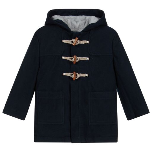 Laranjinha-Girls Blue Duffle Coat | Childrensalon Outlet