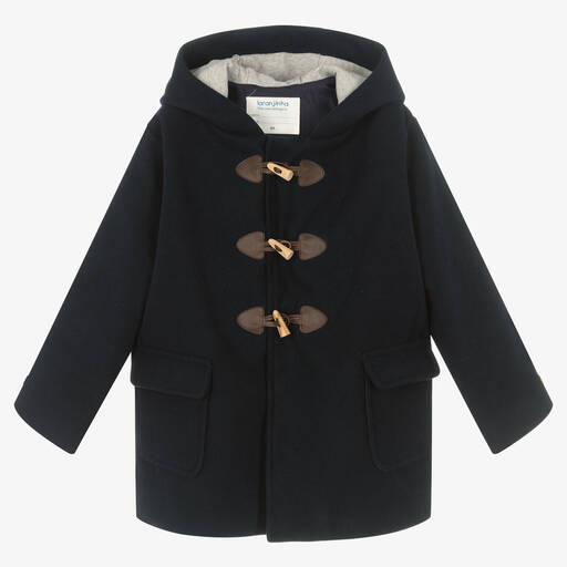 Laranjinha-Girls Blue Duffle Coat | Childrensalon Outlet