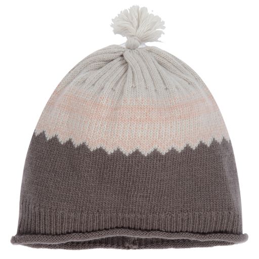 Laranjinha-Girls Knitted Wool Hat | Childrensalon Outlet