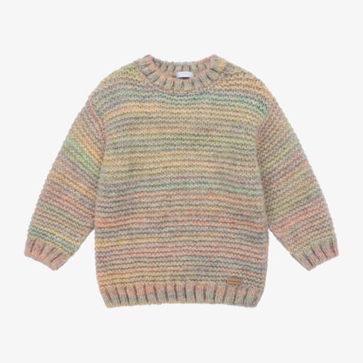 Laranjinha-Girls Light Green Knit Jumper | Childrensalon Outlet