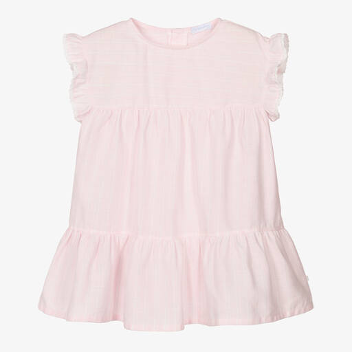 Laranjinha-Robe rose et blanche rayée fille | Childrensalon Outlet
